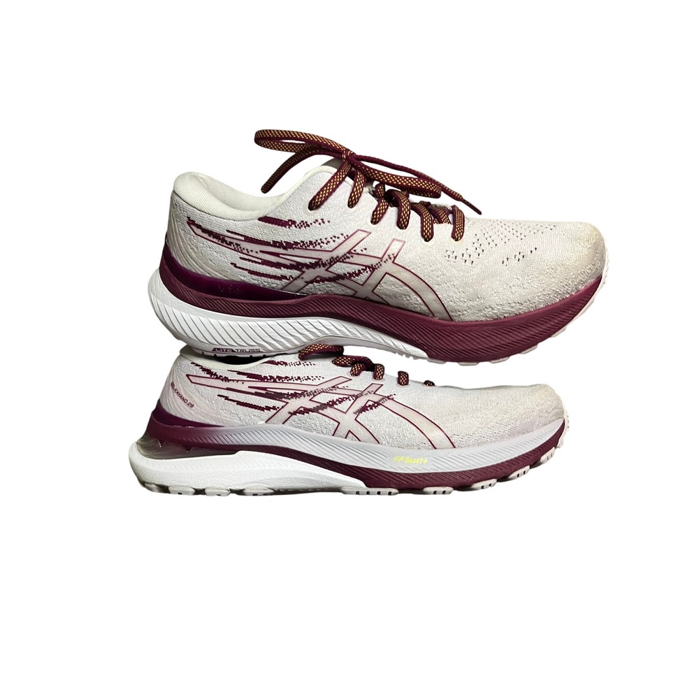 ASICS Gel-Kayano 29 Womens 8 Running Shoes White Berry 1012B480